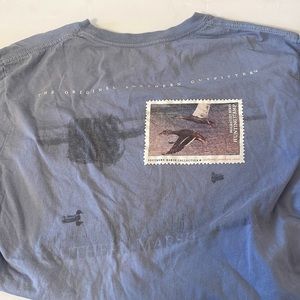 Southern Marsh Shirt Mens large Blue Long Sleeve Crewneck